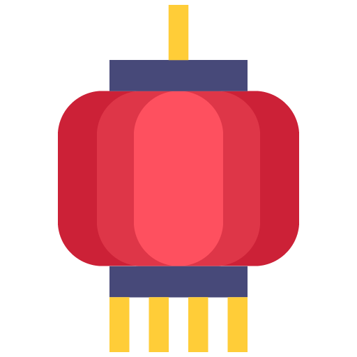 Lampara china roja 