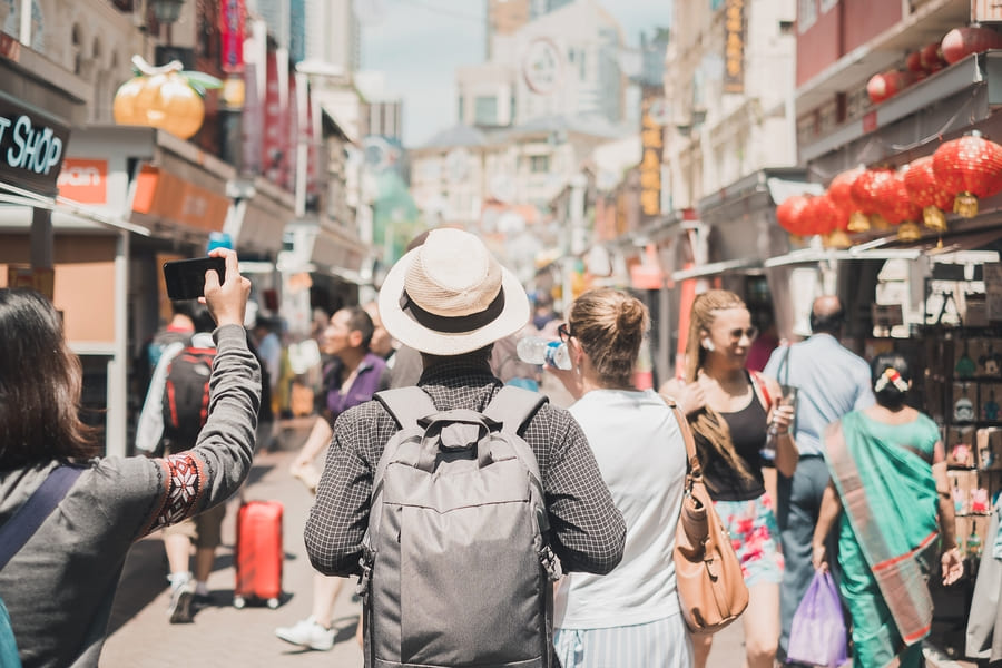 paseo en las calles de china